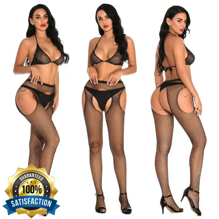 Women Leggings Fashion Hollow Fishnet Sexy Open Lingerie Rhinestone Underwear | eBay Women Leggings Fashion Hollow Fishnet Sexy Open Lingerie Rhinestone Underwear | eBay