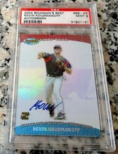 KEVIN KOUZMANOFF 2004 Bowman Best AUTO Rookie Card RC PSA 9 MINT POP 3 RARE🔥$