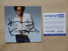 Lenny Kravitz autograph signed CD booklet "Greatest Hits" ACOA