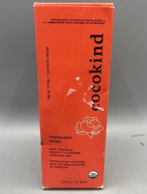 Cocokind Organic Rosewater Facial Toner4oz Free Shipping USED NO LID