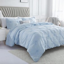Swift Home Bedding Comforter Sets, Luxury and Lightweight 3-Piece Ruched 3D