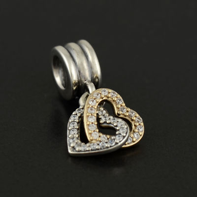 NEW Authentic Pandora Silver \u0026 14K Gold 
