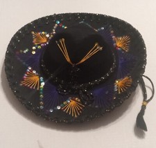 Vintage Authentic Pigalle XXXXX Sequence Mexican Sombrero Mariachi Hat Party
