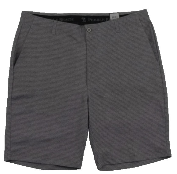 Pebble Beach Mens Performance Shorts Black- Gray Size 32 3890₽