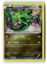 Pokemon Card Rayquaza Holo LP Legendary Treasures Holo Rare 93/113
