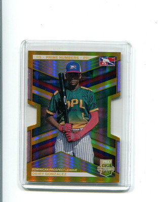 2023 Elite Extra Edition Prime Numbers Gold Die Cut Deiry Gonzalez 9/10
