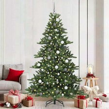 K&uuml;nstlicher klappbarer Weihnachtsbaum mit St&auml;nder PVC und Stahl Baum vidaXL