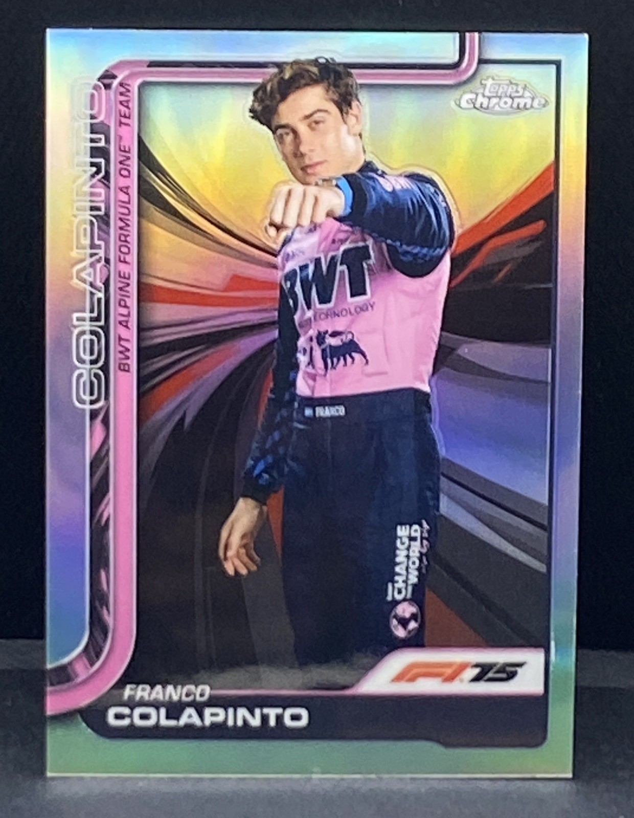 2025 Topps Chrome Formula 1 Franco Colapinto SP Variation #15