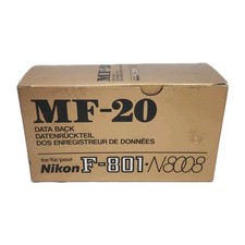 Nikon MF-20 Data Back for F-801 N8008 N8008s In Original Box NOS New Old Stock