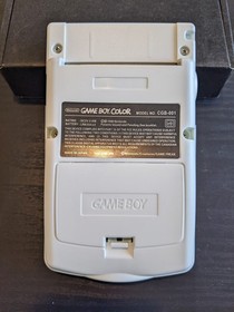 White Gameboy Color Console OLED Screen GBC Game Boy