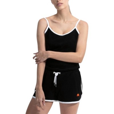 ELLESSE LORON PLAYSUIT Damen Jumpsuit Sport Sommer Playsuit schwarz Latzhose