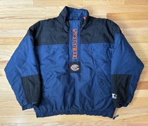 Chicago Bears Starter Pullover Jacket NFL Coat Men’s Size XL