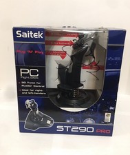 SAITEK ST290 PRO 5 Button Joystick  Throttle Flight Controller USB