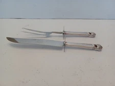 1847 Rogers & Bros Eternally Yours KNIFE & FORK CARVING SET Silverplated