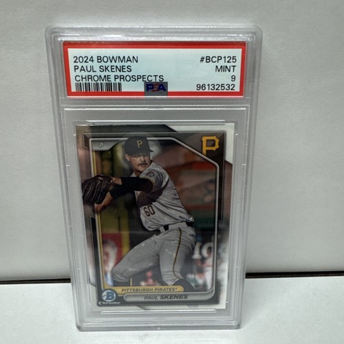 2024 Bowman Chrome Paul Skenes RC Pittsburgh Pirates ROOKIE PSA 9