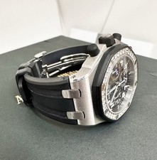 Audemars Piguet Royal Oak Offshore 37mm Factory Diamond Bezel 26048sk Box Papers 3