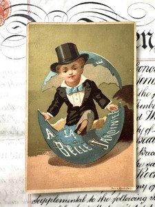 Antique Victorian French Advertising Trade Card A La Belle Jardiniere Paris 1878