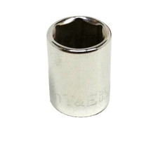 T&E Tools 52211 6 Pt. 11" mm 1/4" Drive Socket "MADE IN THE USA"