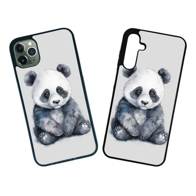 Handyhülle Panda für iPhone Samsung Google Pixel Silikon Seite Tier PAN5