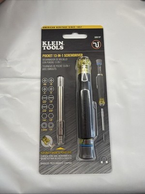 Klein Tools Pocket 13-in-1 Screwdriver  32611P NEW+FREE SHIPPING!!!!!!!