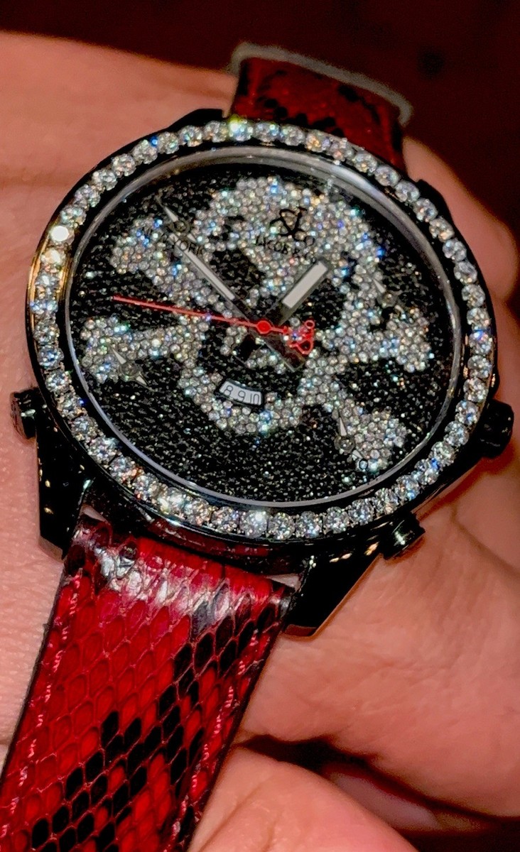 これでラスト‼️JACOB & CO. 47mmアナログ腕時計 ブラック これでラスト‼️JACOB & CO. 47mmアナログ腕時計 ブラック これで