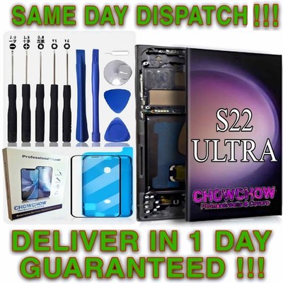 Galaxy S22 Ultra Bildschirm Ersatz LCD/OLED Digitizer Montagerahmen & Kit UK