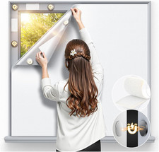 Magnetic Blackout Window Cover 100" x 58" Portable Blackout Curtains for Bedroom