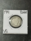 1914 P Barber Silver Dime Nice VG Very Good U.S. 10c Type Coin (Raw18824)