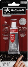 76370K Rub 'N Buff Wax Metallic Finish, Silver Leaf, 0.5-Fluid Ounce