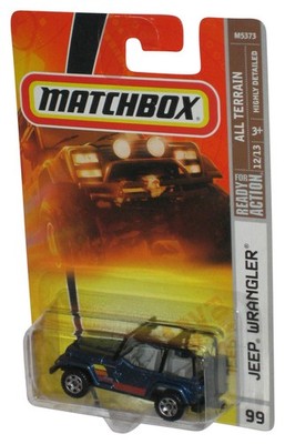 Matchbox All Terrain 12/13 (2007) Blue Jeep Wrangler Toy #99