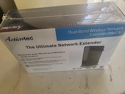 Actiontec WCB3000N Dual-Band 300Mbps Wireless N Extender MoCA 2-Port Gigabit New
