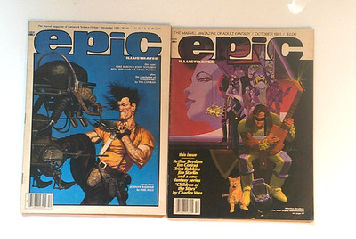 Epic COMIC LOT - October 1981 Marvel Magazine of Adult Fantasy + Dec 85
