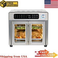 Emeril Lagasse French Door Air Fryer Toaster Oven Combo, 26QT, Stainless Steel
