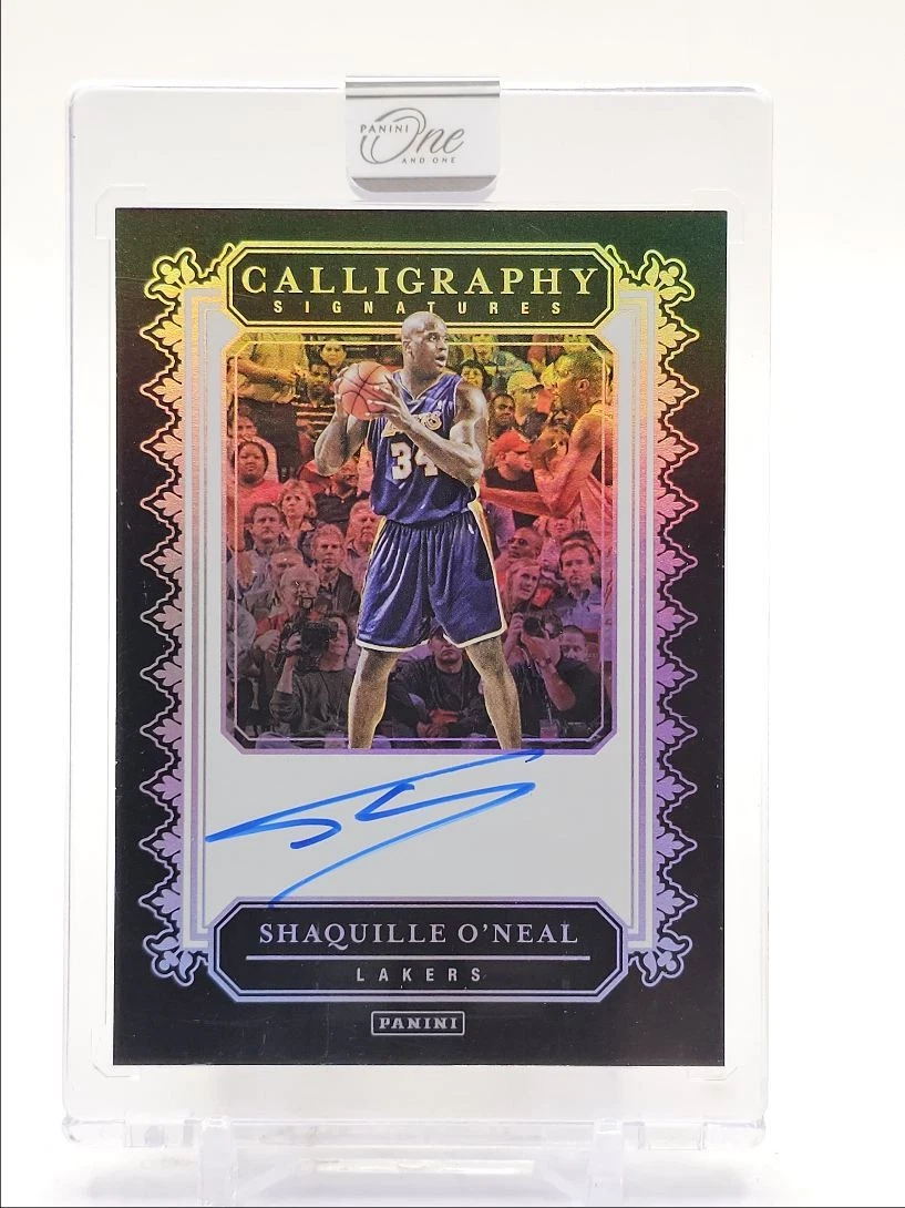 Panini Shaquille O'Neal Basketball Autographed Sports Trading