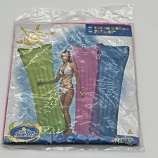 Intex The Wet Set Three Inflatable Pool Floats 72"x27" Green Pink Blue New 2008