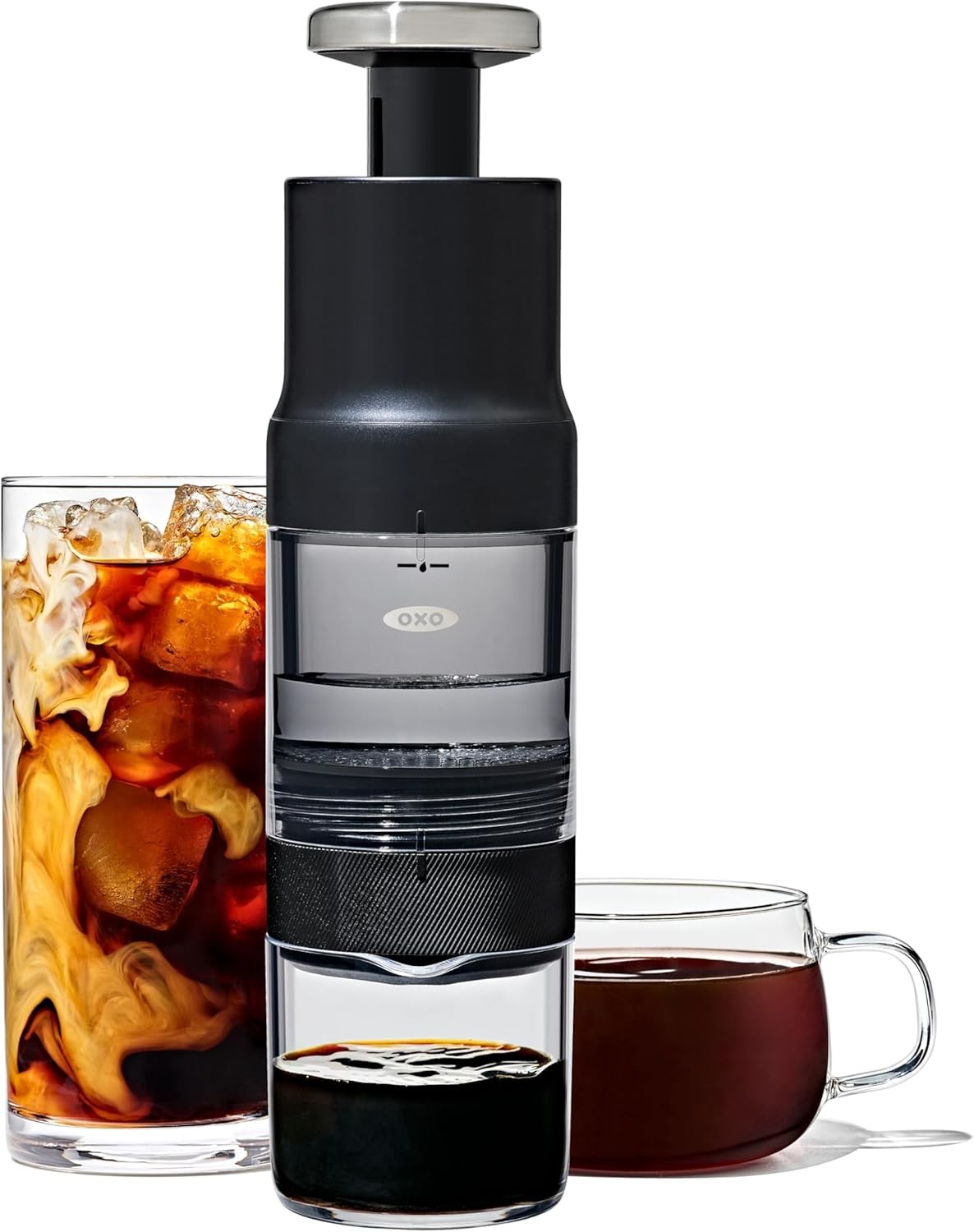 OXO Brew Rapid Brewer - Portable Coffee Maker, Fast Manual Hot & Cold Brew