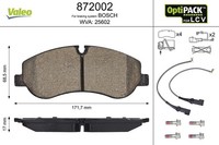 Valeo Bremsbelagsatz, Scheibenbremse 872002 FüR Ford