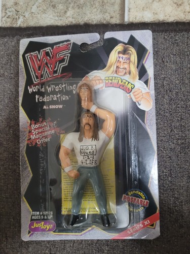 1999 WWF WWE Bendems Al Snow Figure, New In Packag...