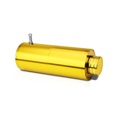 Universal Aluminum 3/8 in. Barb Coolant Recovery Overflow Tank - 8.5 in