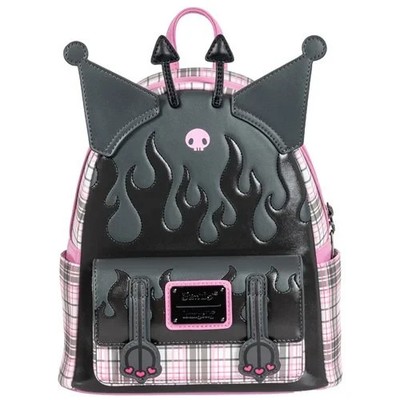 Sanrio Kuromi Flames and Plaid Mini-Backpack Hello Kitty - Exclusive
