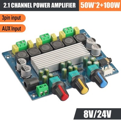 TPA3116 Digital Audio Power Amplifier Board 100W+100W Amp Module DC 12-28V 24V