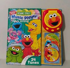 Sesame Street Music Player Storybook Elmo Music Player 4 Discs WORKS