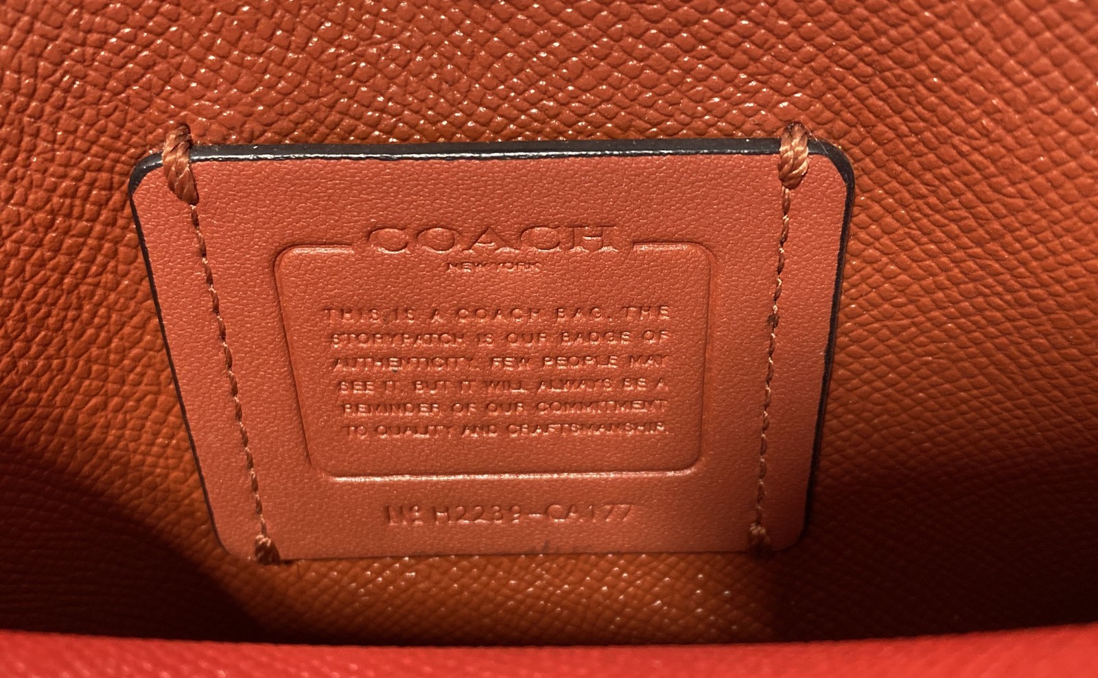 Coach Black Solid Leather Gold Zip Crossbody Purse - image 5