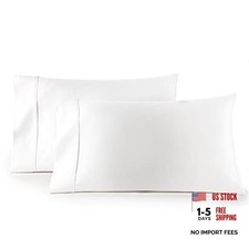 Pillow Cases Standard Size/Queen Size Set of 2- Standard/Queen White