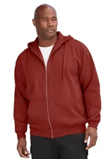 KingSize Men's Big & Tall Fleece Zip-Front Hoodie
