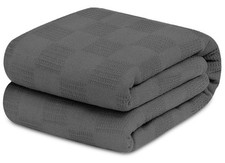 Avalon Bedding 100 Cotton Blankets King Size Thermal Blanket 108x90 -