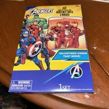 Marvel Avengers 32 Magic Moving Valentine Cards