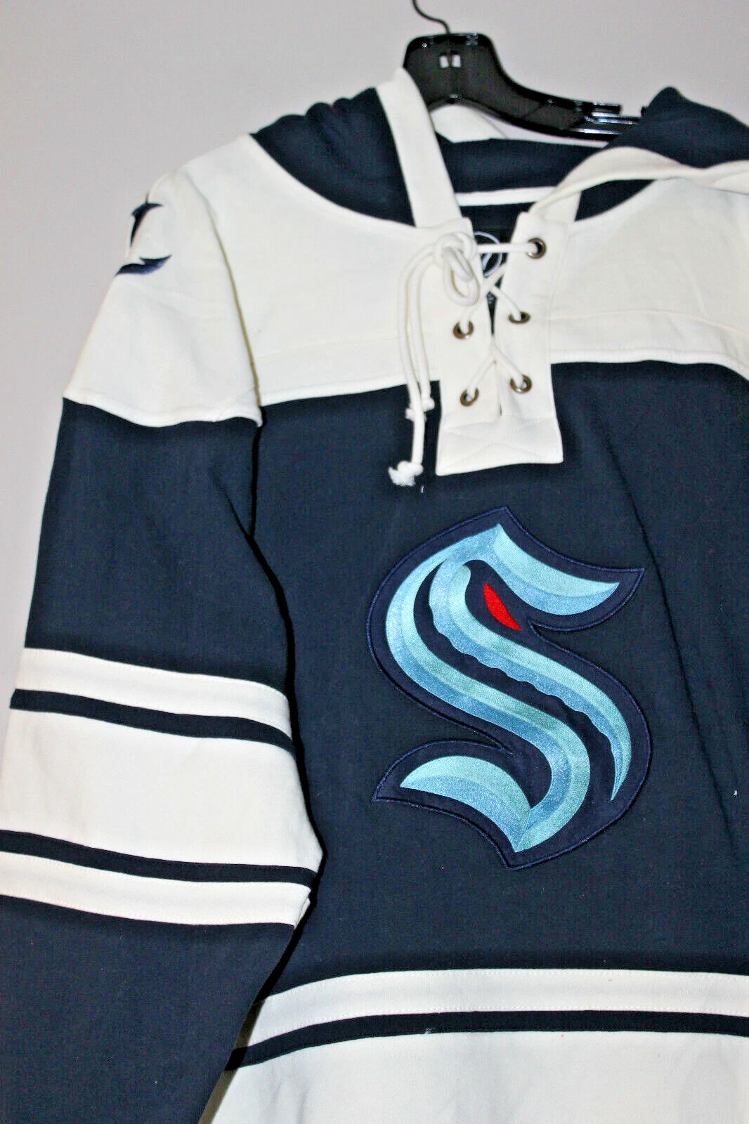 seattle old time jersey style mid weight cotton hoodie