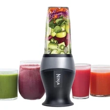 Ninja Fit 700W Personal Blender w/ 2 Cups & Lids – Smoothies, Shakes, Black
