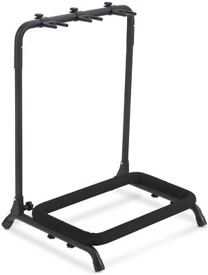 Support Stand 3 Guitare Pied Réglable Acoustic Electric Crochet Universel Noir - Photo 1/4
